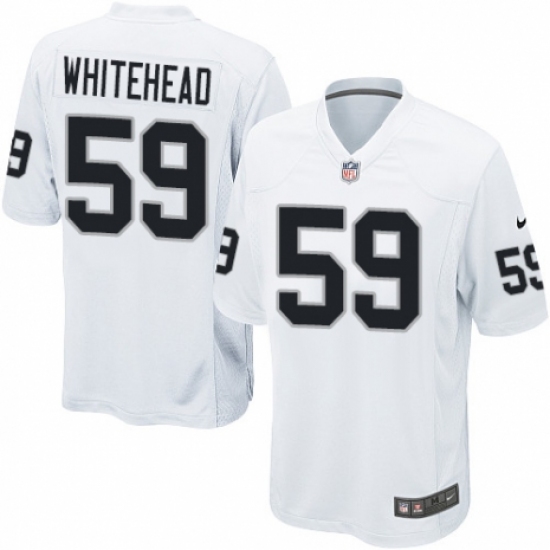 Men's Nike Oakland Raiders 59 Tahir Whitehead Game White NFL Jersey
