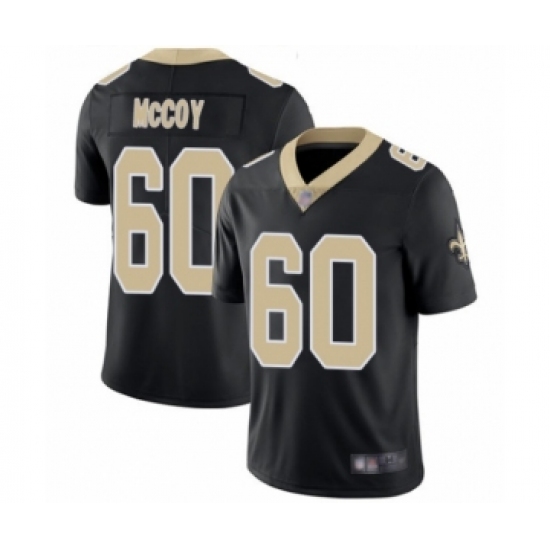 Men's New Orleans Saints 60 Erik McCoy Black Team Color Vapor Untouchable Limited Player Football Jersey