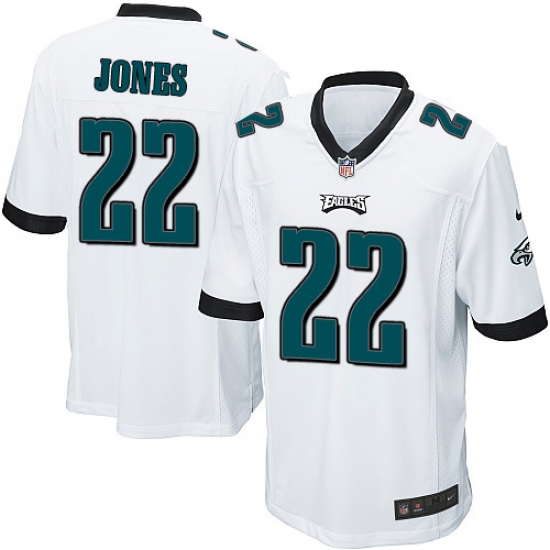 Men's Nike Philadelphia Eagles 22 Sidney Jones Game White NFL Jersey