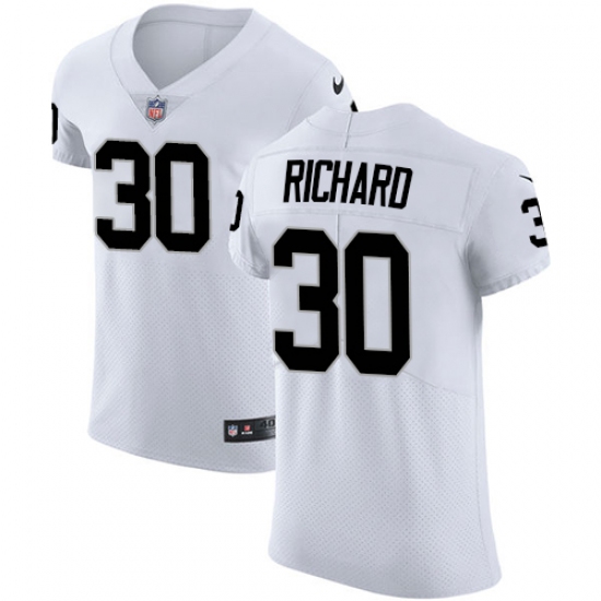 Men's Nike Oakland Raiders 30 Jalen Richard White Vapor Untouchable Elite Player NFL Jersey