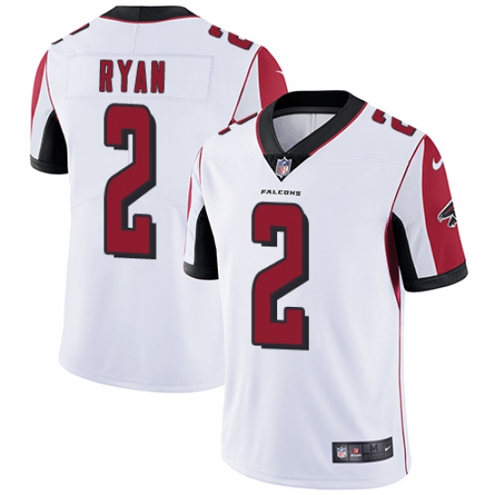 Youth Nike Atlanta Falcons 2 Matt Ryan White Vapor Untouchable Limited Player NFL Jersey