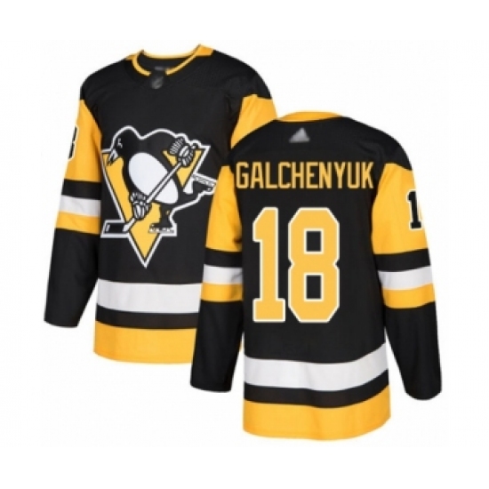 Youth Pittsburgh Penguins 18 Alex Galchenyuk Authentic Black Home Hockey Jersey