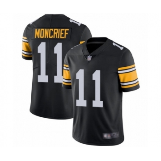 Men's Pittsburgh Steelers 11 Donte Moncrief Black Alternate Vapor Untouchable Limited Player Football Jersey
