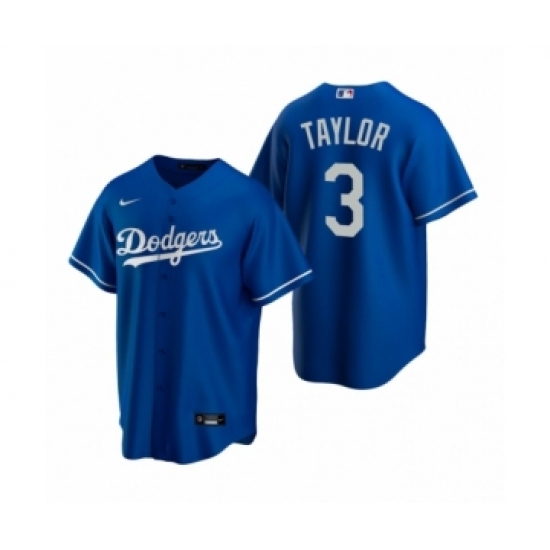 Men's Los Angeles Dodgers 3 Chris Taylor Nike Royal Replica Alternate Jersey
