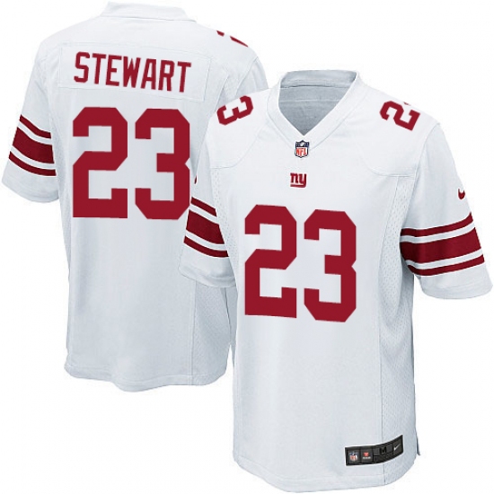 Men's Nike New York Giants 23 Jonathan Stewart Game White NFL Jersey