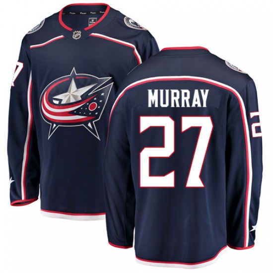 Men's Columbus Blue Jackets 27 Ryan Murray Fanatics Branded Navy Blue Home Breakaway NHL Jersey