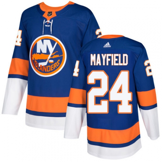 Men's Adidas New York Islanders 24 Scott Mayfield Premier Royal Blue Home NHL Jersey