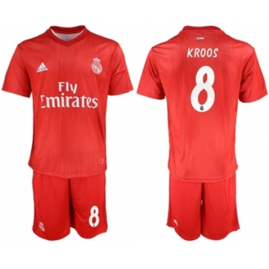 Real Madrid 8 Kroos Third Soccer Club Jersey