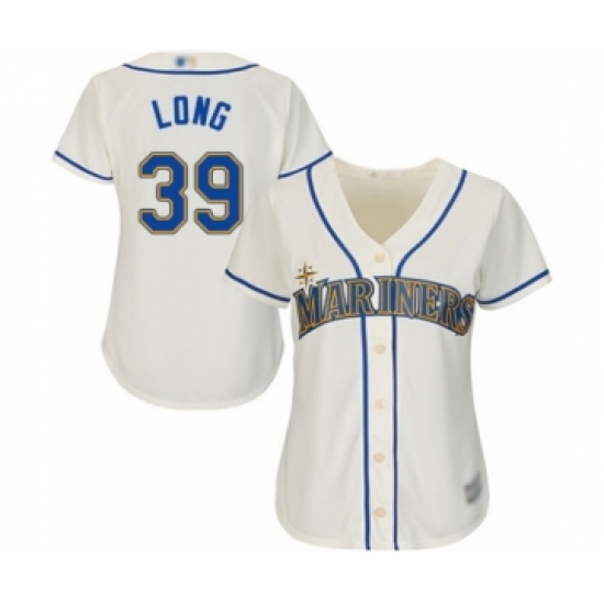 Women's Seattle Mariners 39 Shed Long Authentic Cream Alternate Cool Base Baseball Player Jersey