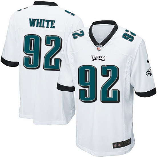 Men's Nike Philadelphia Eagles 92 Reggie White Game White NFL Jersey