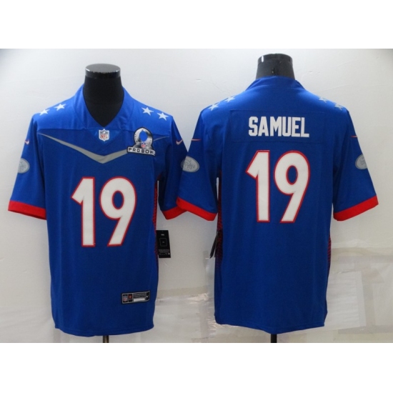 Men's San Francisco 49ers 19 Deebo Samuel Nike Royal 2022 NFC Pro Bowl Limited Player Jersey