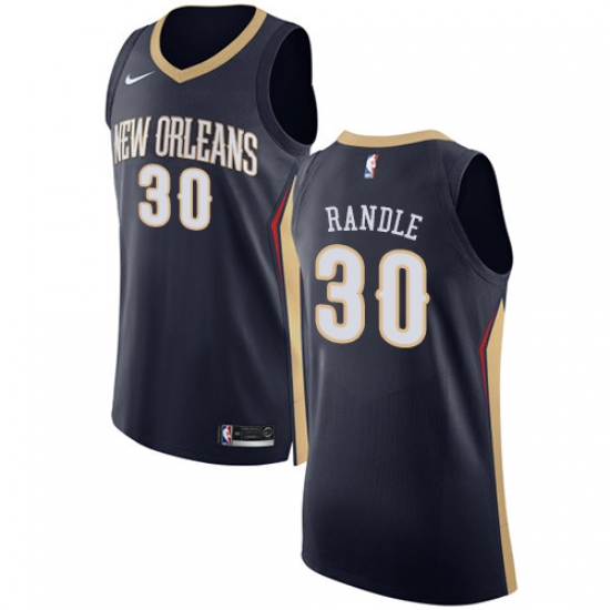 Women's Nike New Orleans Pelicans 30 Julius Randle Authentic Navy Blue NBA Jersey - Icon Edition