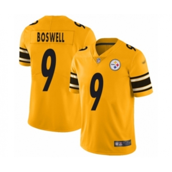 Women's Pittsburgh Steelers 9 Chris Boswell Limited Gold Inverted Legend Football Jersey