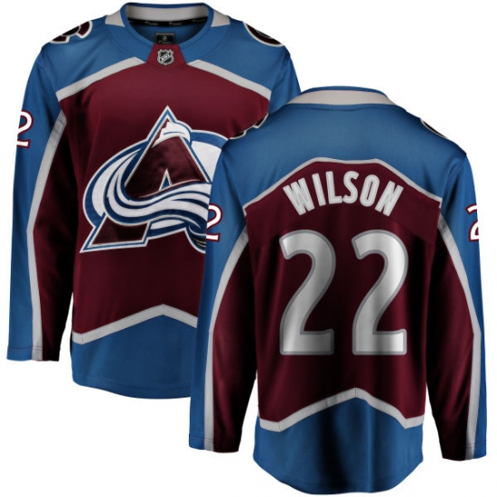 Youth Colorado Avalanche 22 Colin Wilson Fanatics Branded Maroon Home Breakaway NHL Jersey