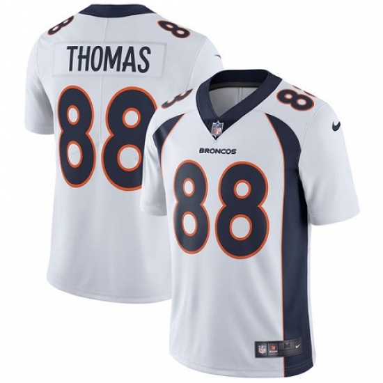 Men's Nike Denver Broncos 88 Demaryius Thomas White Vapor Untouchable Limited Player NFL Jersey