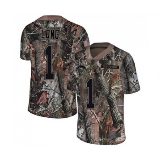 Youth Los Angeles Chargers 1 Ty Long Limited Camo Rush Realtree Football Jersey