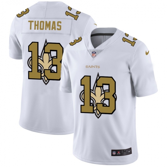 Men's New Orleans Saints 13 Michael Thomas White Nike White Shadow Edition Limited Jersey