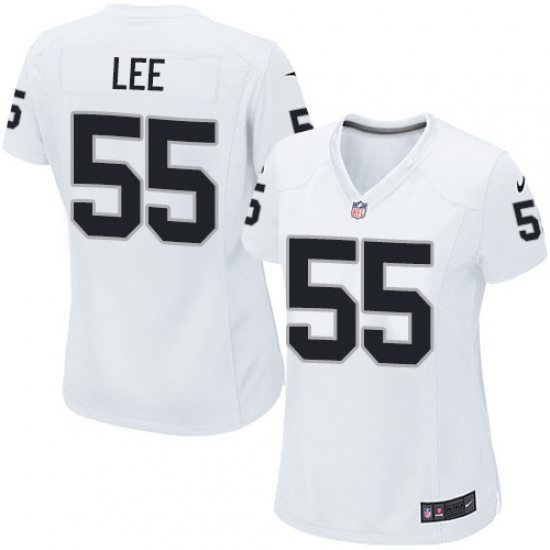 Women's Nike Oakland Raiders 55 Marquel Lee Game White NFL Jersey