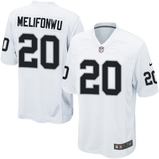 Men's Nike Oakland Raiders 20 Obi Melifonwu Game White NFL Jersey