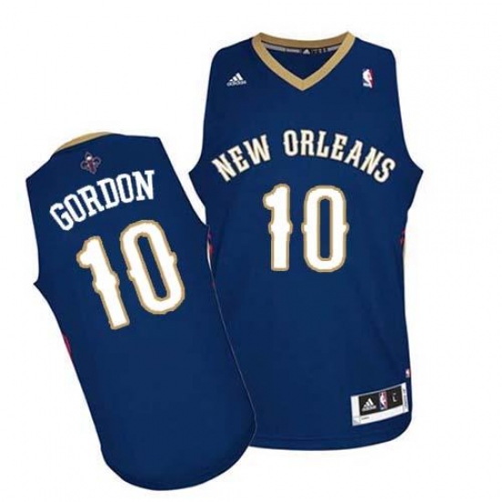 Revolution 30 Pelicans 10 Eric Gordon Navy Stitched NBA Jersey
