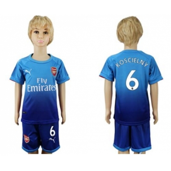 Arsenal 6 Koscielny Away Kid Soccer Club Jersey