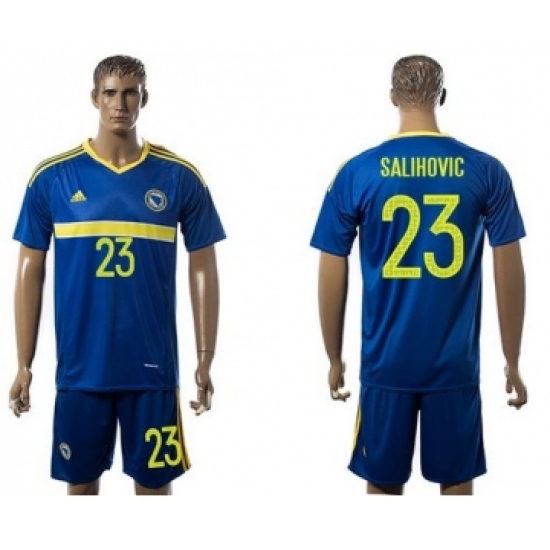 Bosnia Herzegovina 23 Salihovic Home Soccer Country Jersey