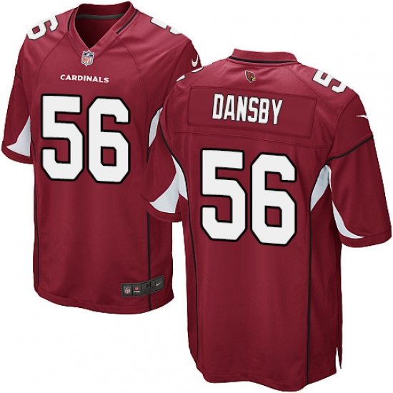 Men's Nike Arizona Cardinals 56 Karlos Dansby Game Red Team Color NFL Jersey