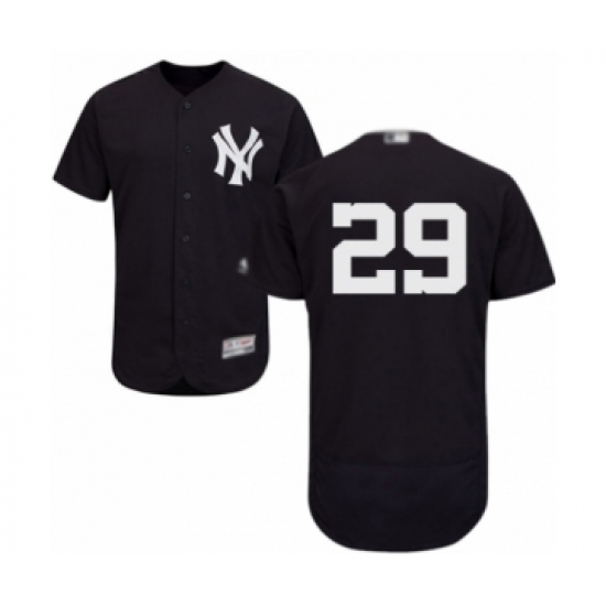 Men's New York Yankees 29 Gio Urshela Navy Blue Alternate Flex Base Authentic Collection Baseball Player Jersey