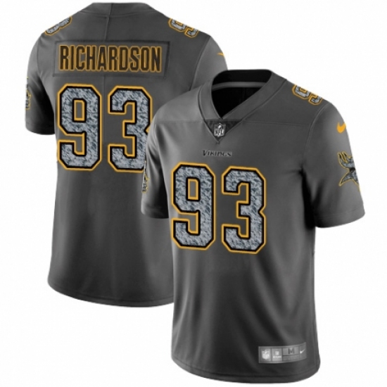 Men's Nike Minnesota Vikings 93 Sheldon Richardson Gray Static Vapor Untouchable Limited NFL Jersey