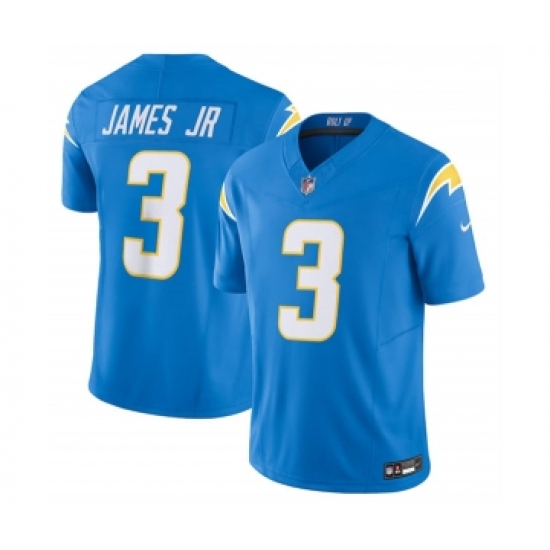 Men's Nike Los Angeles Chargers 3 Derwin James Jr. Blue 2023 F.U.S.E. Vapor Untouchable Limited Stitched Jersey