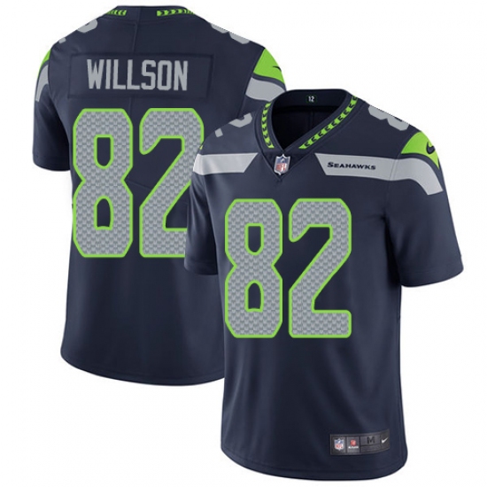 Youth Nike Seattle Seahawks 82 Luke Willson Steel Blue Team Color Vapor Untouchable Limited Player NFL Jersey