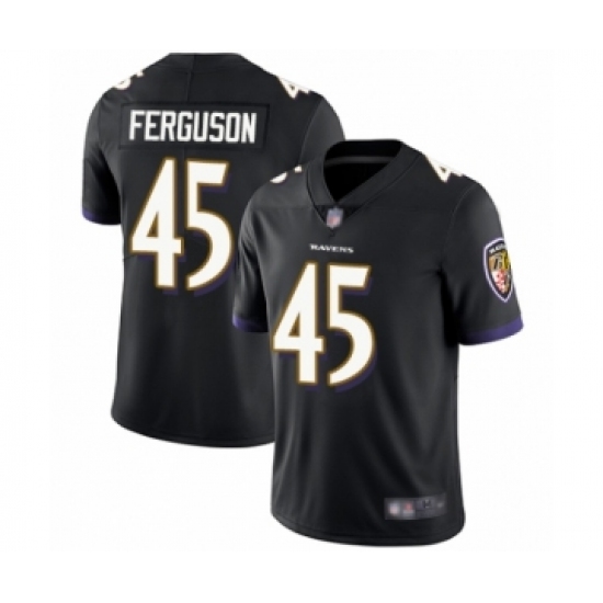 Youth Baltimore Ravens 45 Jaylon Ferguson Black Alternate Vapor Untouchable Limited Player Football Jersey