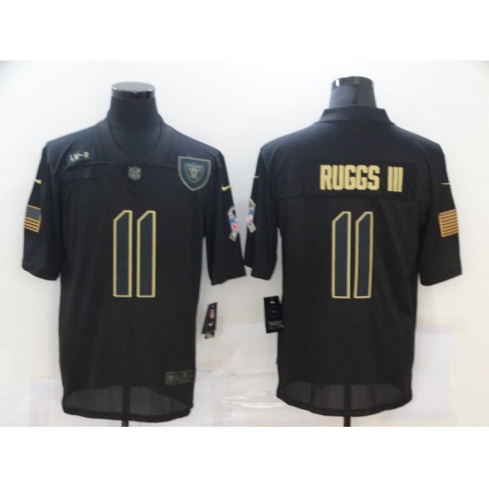 Men's Oakland Raiders 11 Henry Ruggs III Black Nike 2020 Salute To Service Limited Jersey