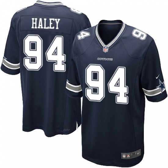 Men's Nike Dallas Cowboys 94 Charles Haley Game Navy Blue Team Color NFL Jersey