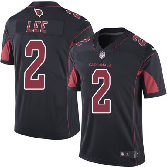 Men's Nike Arizona Cardinals 2 Andy Lee Limited Black Rush Vapor Untouchable NFL Jersey