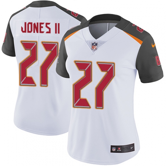 Women's Nike Tampa Bay Buccaneers 27 Ronald Jones II White Stitched NFL Vapor Untouchable Limited Jersey