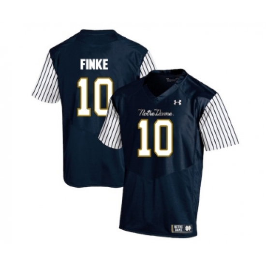 Notre Dame Fighting Irish 10 Chris Finke Navy College Football Jersey