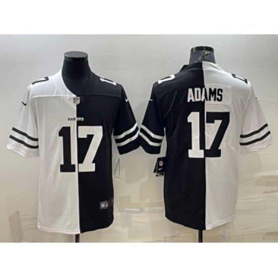 Men's Las Vegas Raiders 17 Davante Adams White Black Two Tone 2021 Vapor Untouchable Stitched NFL Nike Limited Jersey