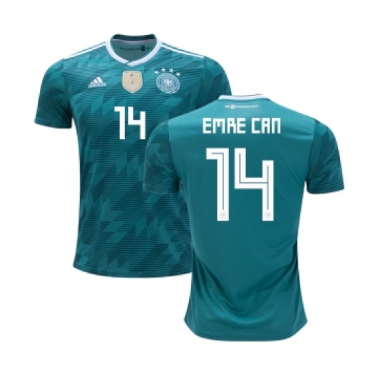 Germany 14 Emre Can Away Kid Soccer Country Jersey