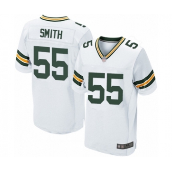 Men's Green Bay Packers 55 Za'Darius Smith Elite White Football Jersey