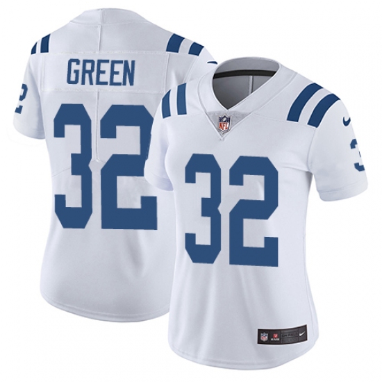 Women's Nike Indianapolis Colts 32 T.J. Green Elite White NFL Jersey