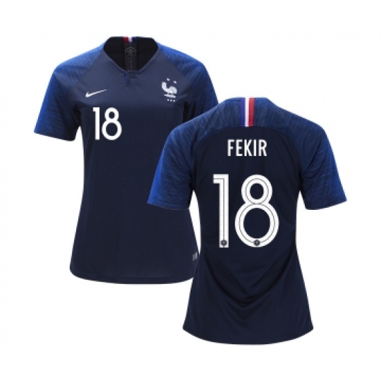 Women's France 18 Fekir Home Soccer Country Jersey