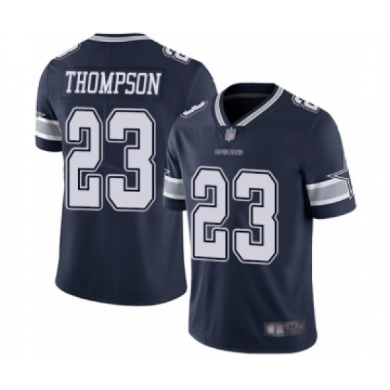 Men's Dallas Cowboys 23 Darian Thompson Navy Blue Team Color Vapor Untouchable Limited Player Football Jersey