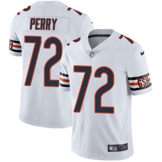 Men's Nike Chicago Bears 72 William Perry White Vapor Untouchable Limited Player NFL Jersey