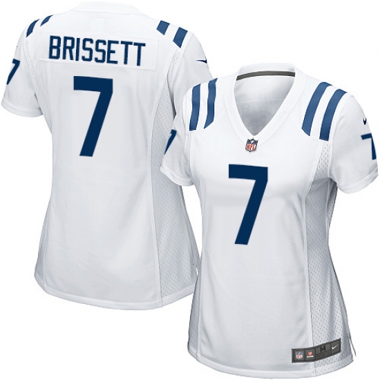 Women's Nike Indianapolis Colts 7 Jacoby Brissett Game White NFL Jersey