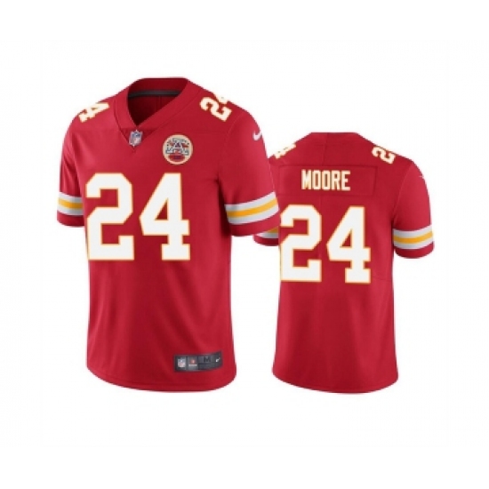 Men's Kansas City Chiefs 24 Skyy Moore Red Vapor Untouchable Limited Stitched Football Jersey