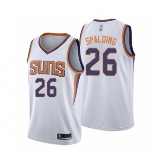 Youth Phoenix Suns 26 Ray Spalding Swingman White Basketball Jersey - Association Edition
