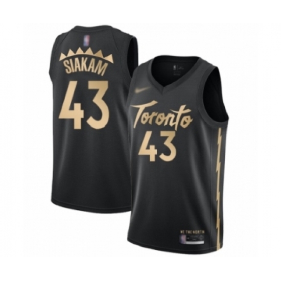 Youth Toronto Raptors 43 Pascal Siakam Swingman Black Basketball Jersey - 2019 20 City Edition