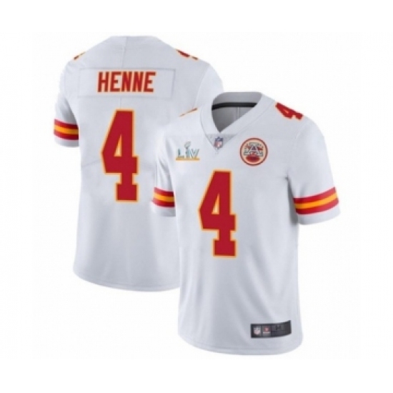 Youth Kansas City Chiefs 4 Chad Henne White 2021 Super Bowl LV Jersey