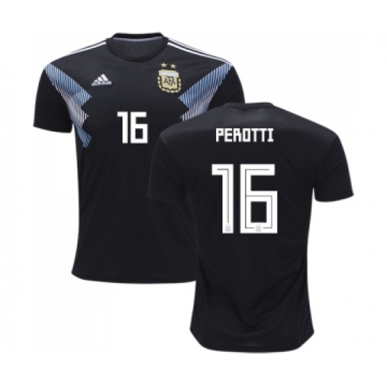 Argentina 16 Perotti Away Soccer Country Jersey
